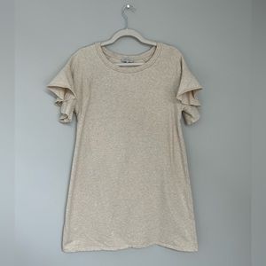 1. State Ruffle Sleeve Shirt Dress